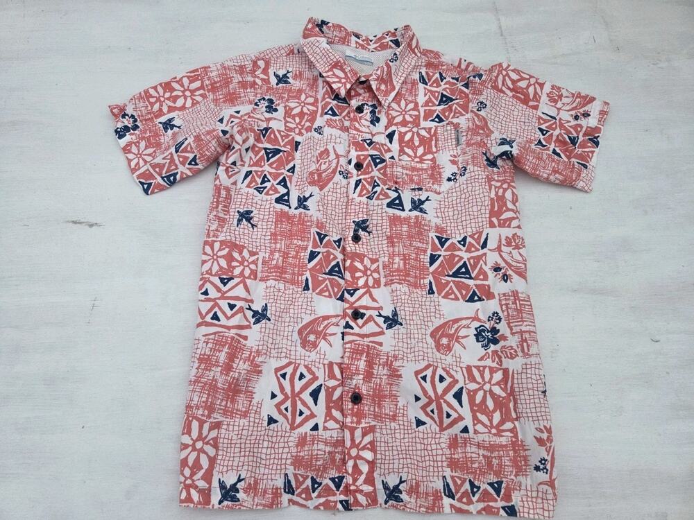 Columbia PFG Youth XL 18/20 Fishing Shirt Short Sleeve Vented Outdoors